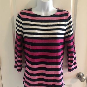 Crown and Ivy Striped Long Sleeve Shirt